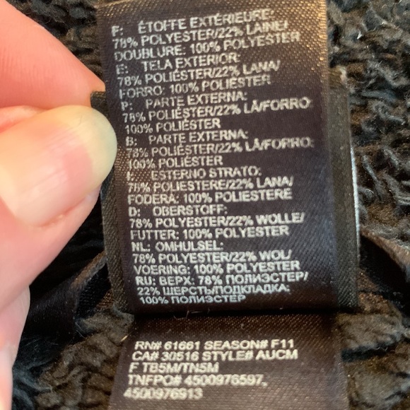 The North Face Wool Blend Faux Fur Fleece Lined Jacket - Picture 8 of 12